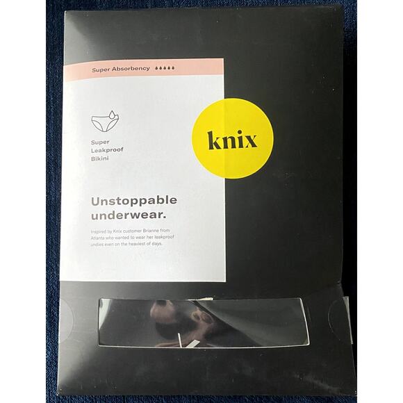 NWT 2 Pairs Knix Super Leakproof Bikini in Black Size Small - Picture 2 of 8